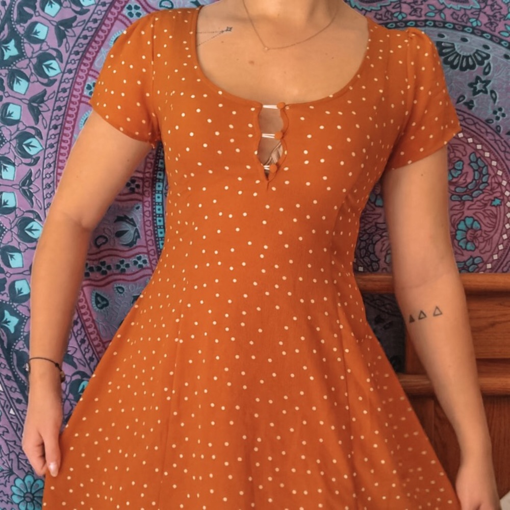 F21 Polka Dot Dress